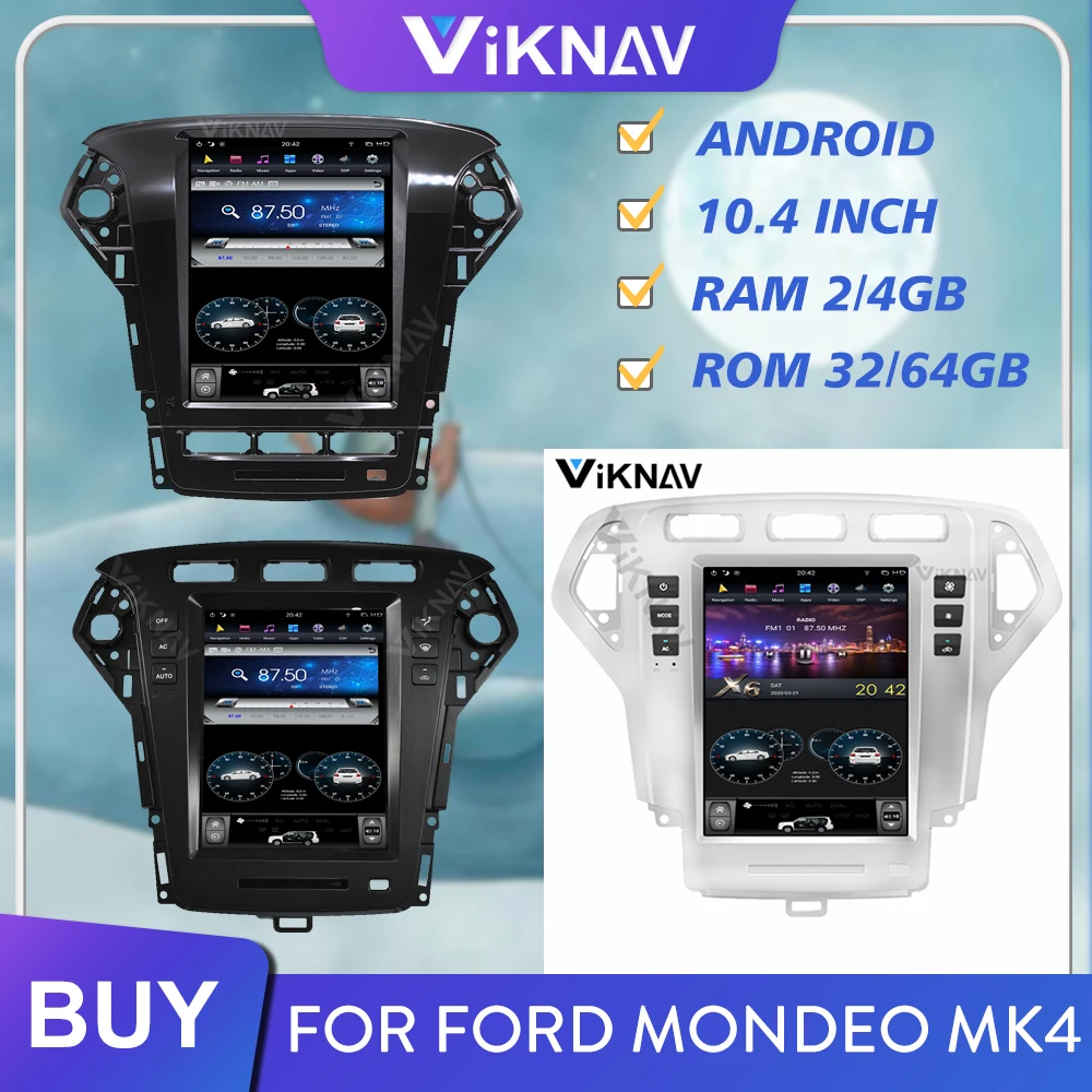Автомагнитола для Ford Mondeo Fusion mk4 2007-2010 2011 2012 2013 Android мультимедийный плеер стерео