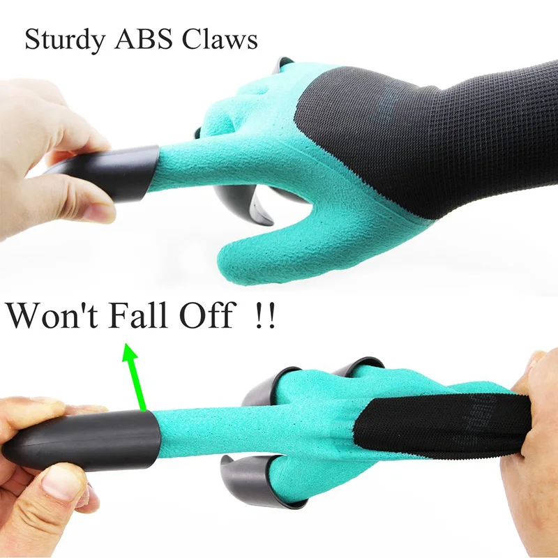 Перчатки для мужчин и женщин садовые митенки с когтями обрезки посадки роз 1