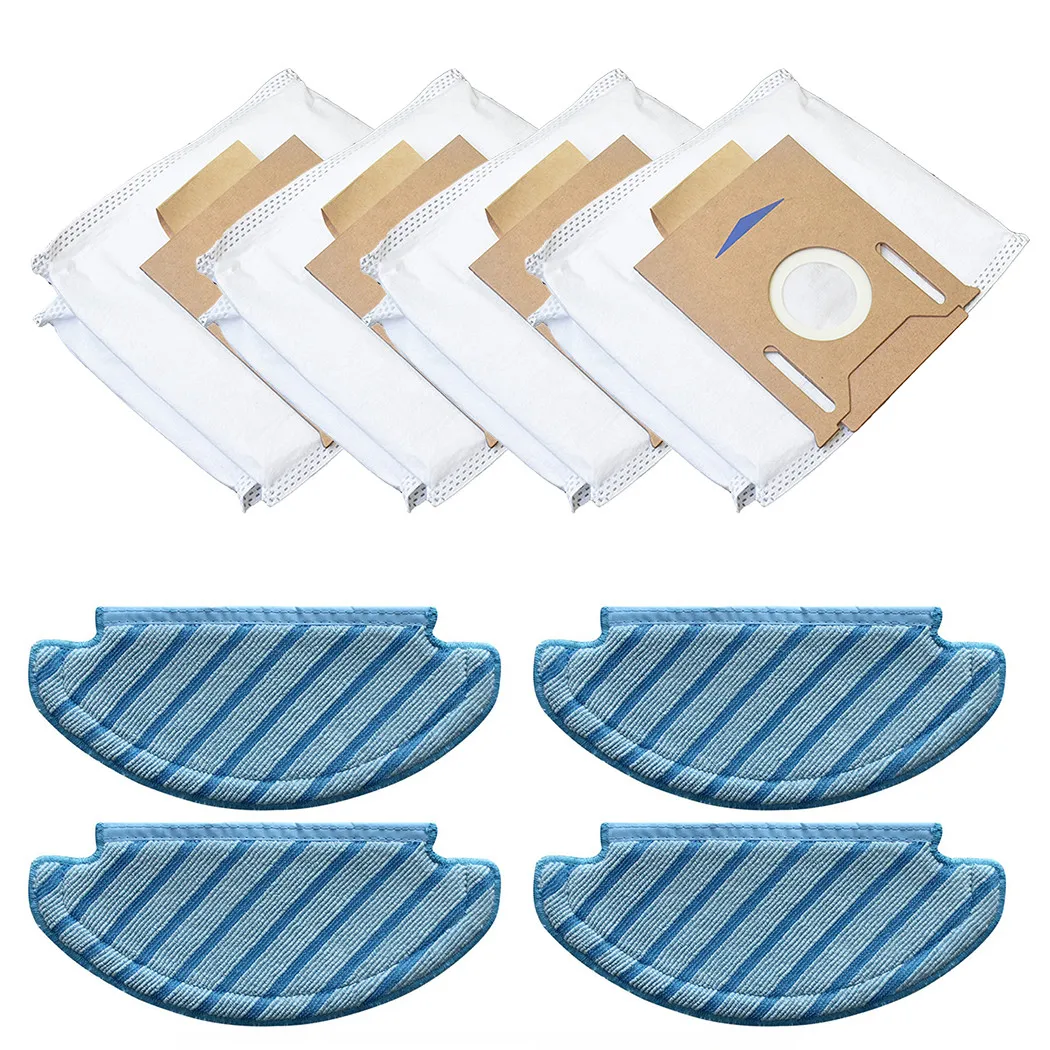 

8 Vacuum Cleaner Dust Bags Mop Cloth For ECOVACS T8/T8AIVI/DX93/DDX96/T9/N8Pro/T8MAX T8Power T8aivi T8 + T8 AIVI + DLX11 Series