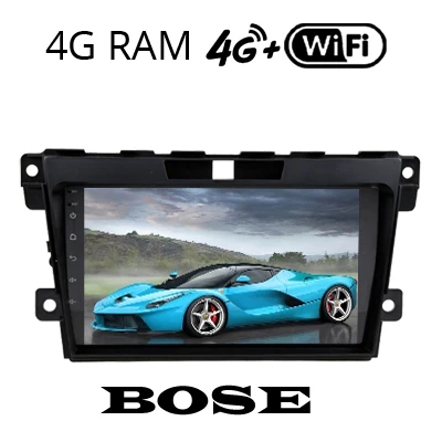 CX-7 4G BOSE SINOSMART поддержка системы BOSE/4G sim-карта DSP автомобильный аудио gps навигационный плеер для Mazda CX-7 CX7 2007 2008- 2.5D ips/QLED - Цвет: CX-7 4G BOSE