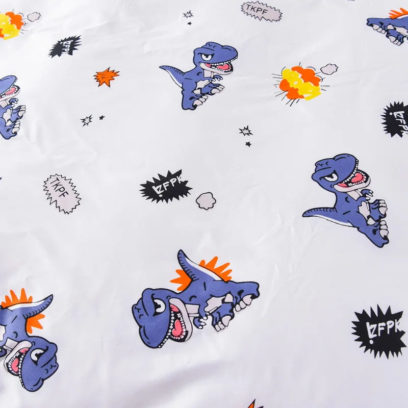 Постельное белье с принтом динозавра простыня наволочки постельное без одеяла |