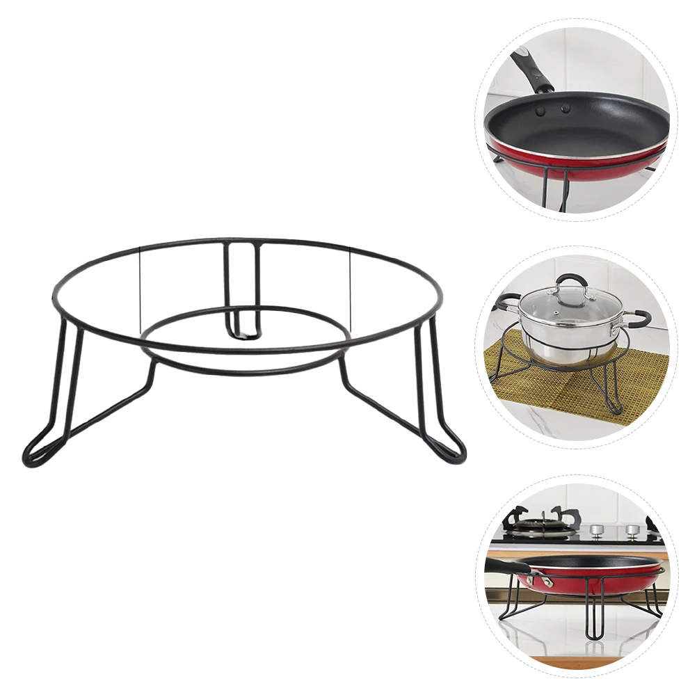 

1pc Heat Resistant Pot Rack Heavy Duty Trivet Rack Round Pot Holder Anti-scald Metal Stand