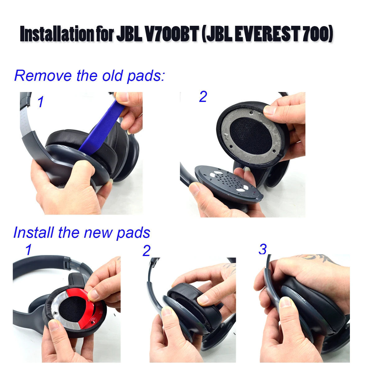 Сменные амбушюры для наушников JBL V700BT (JBL EVEREST 700) и V700NXT ELITE