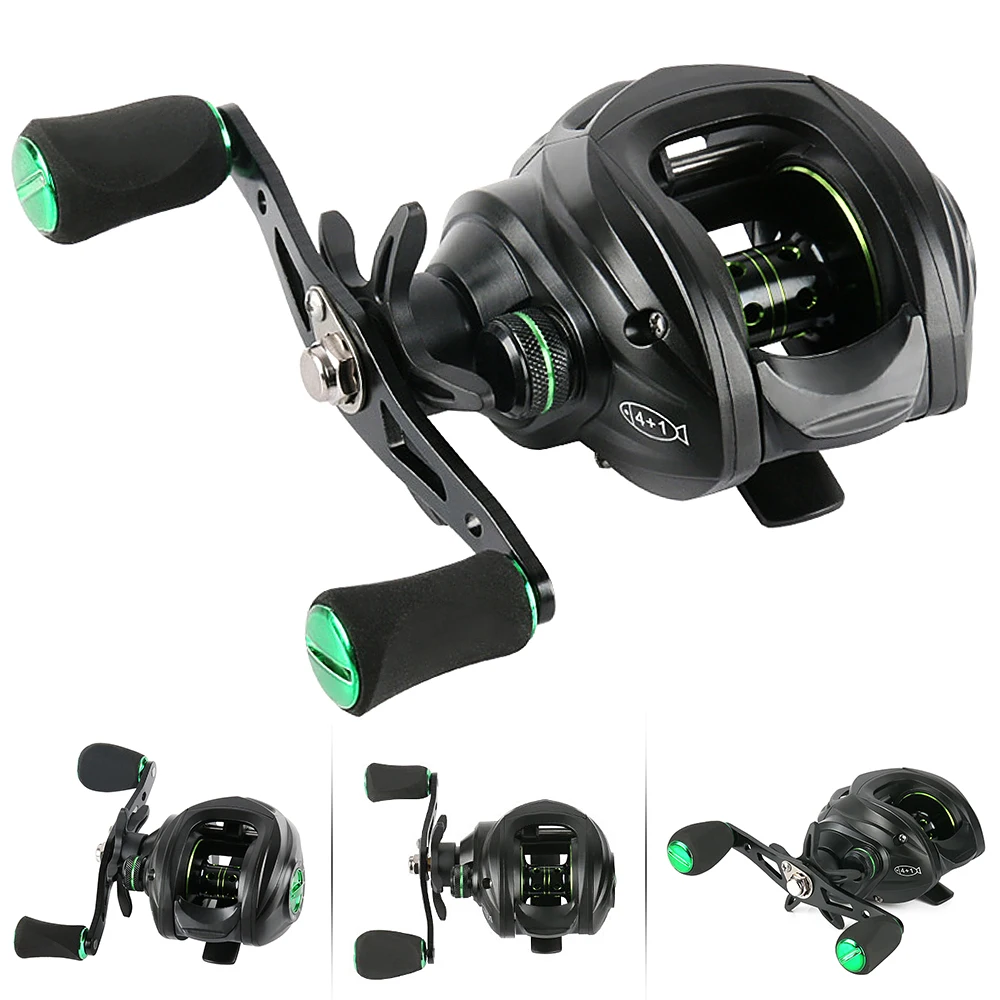 

4+1BB 7.2:1 Gear Ratio Baitcasting Reel Left/Right Hand High Speed Fishing Reel Tackle Accessories