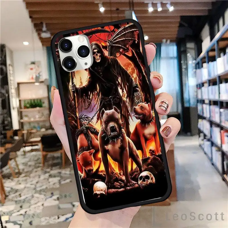 

Grim Reaper Skeleton Horror Phone Case For iphone 8 11 12 Redmi note 8 9 s huawei p 30 pro lite plus cover shell funda