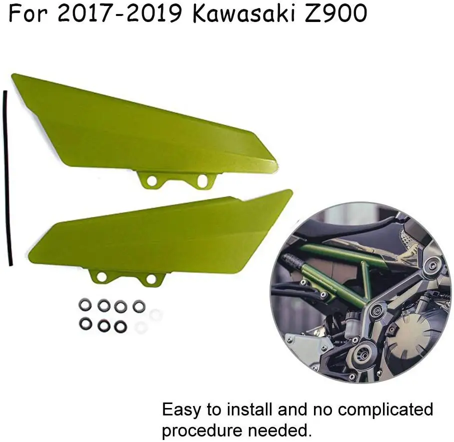Green Для Kawasaki Z900 Боковая Панель CNC алюминиевый левый и правый обтекатель Крышка пластина Защита Z 900 ZR900 аксессуары для мотоциклов - Цвет: Green