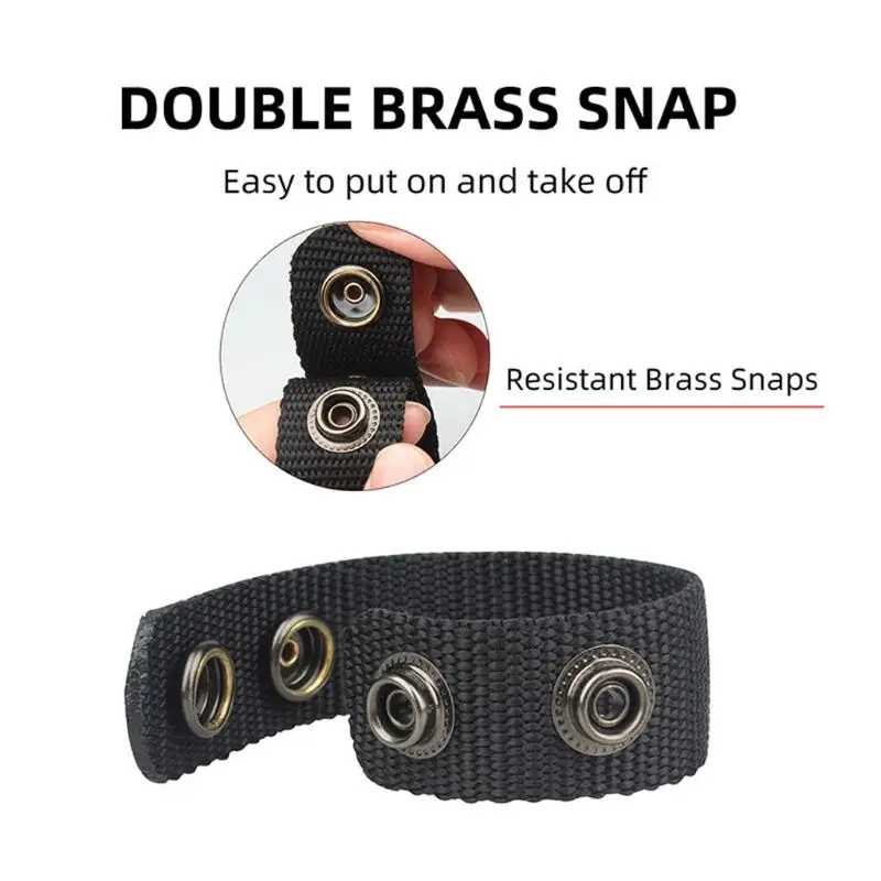 

4Pcs Belt Keeper with Double Snaps Tacticals Belt Police Military Belt Keepers