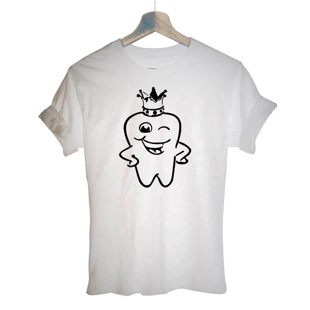 Женская футболка с рисунком дантиста модная хипстерская для девушек Прямая