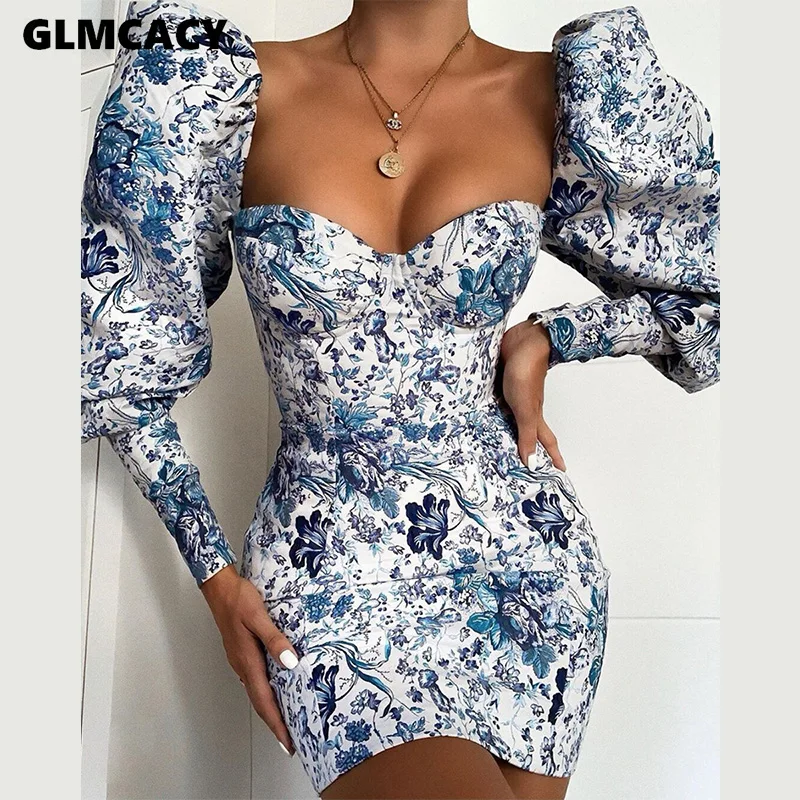 Женское летнее мини платье с цветочным принтом вечерние платья в уличном стиле