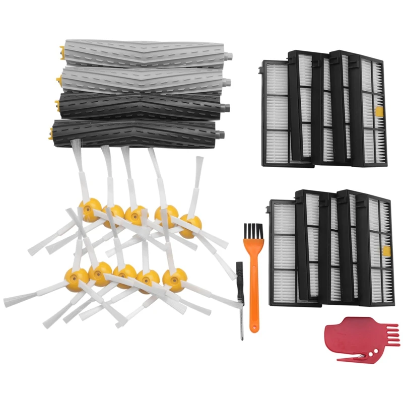 

Replacement Accessory Kit For Irobot Roomba 800 Series 850 860 861 866 870 880 890 900 Series 960 980,10 Filter,10 Side Brush,2