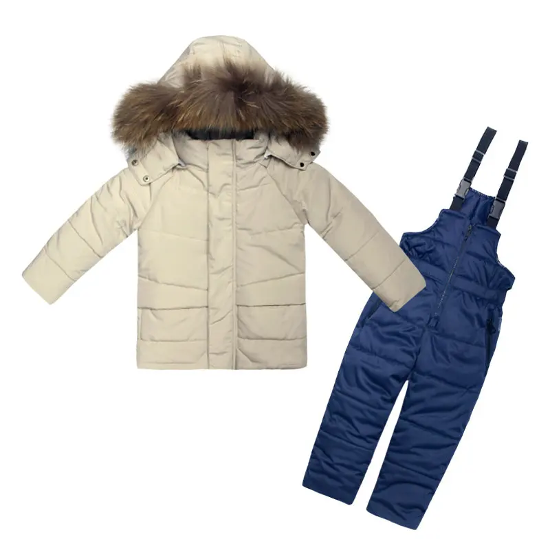 Зимняя одежда для девочек Костюмы комплект детский лыжный костюм комбинезон