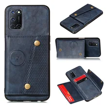 Leather Flip Case For Realme V11 OPPO A94 A93 A74 A53 A32 A52 A72 Ace 2 Reno 5 4 Pro Find X2 NEO Wallet Card Holder Stand Cover