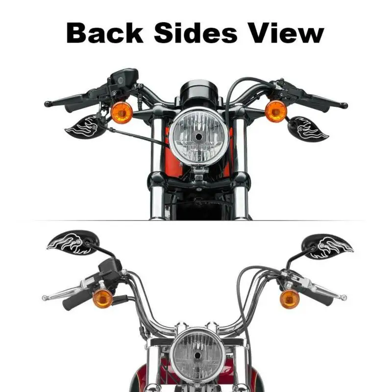 Мотоциклетные зеркала заднего вида 8 мм CNC для Harley Touring Sportster XL 1200 883 Softail |