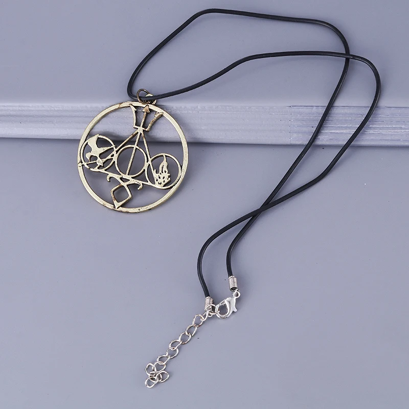 Модные изделия Золотое ожерелье и подвески The Mortal Instruments Hunger Games Divergent Percy Jackson HP для