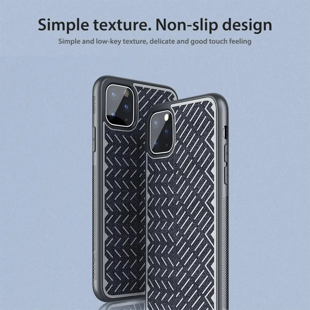 Для iPhone 11 Pro Max чехол Nillkin Shine at Night задняя крышка Простая текстура мягкий край ТПУ чехол для телефона iPhone 11 Pro Max чехол