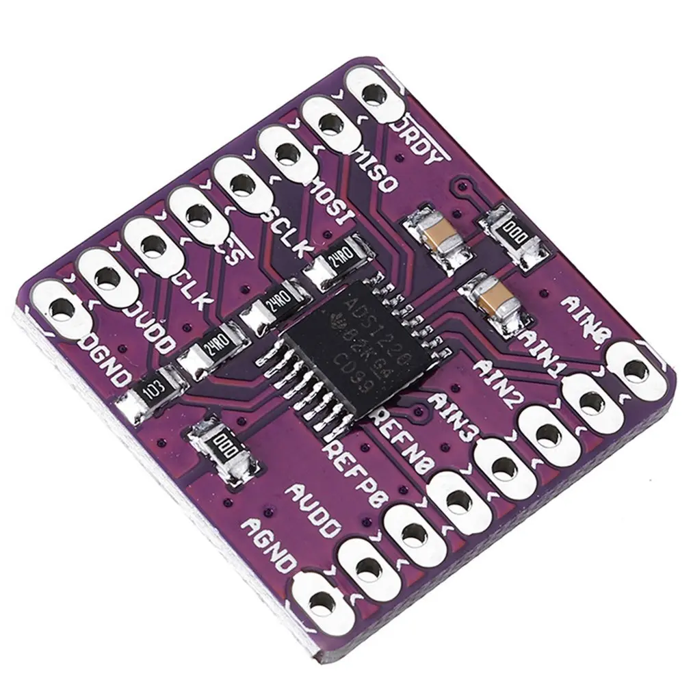 CJMCU-1220 ADS1220 ADC 24 Битный модуль преобразователя A/D I2C низкого энергопотребления аналого-цифрового датчика SPI 3В-5В.