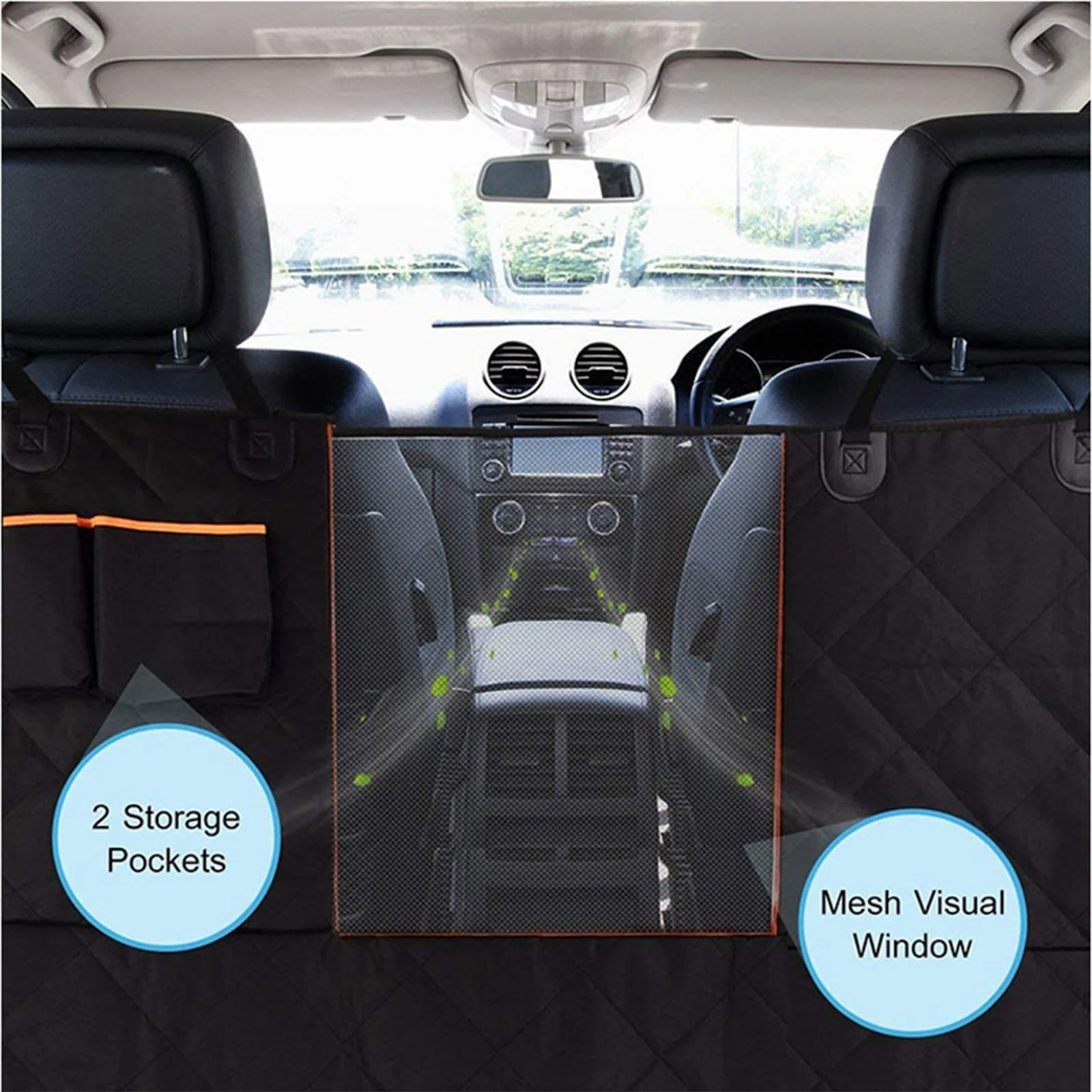 vender Cão Assento De Carro Capa à Prova Dwaterproof água Pet Transporte Portador Do Cão Banco De Trás Do Carro Protetor Esteira Rede Para Pequenos Cães Grandes