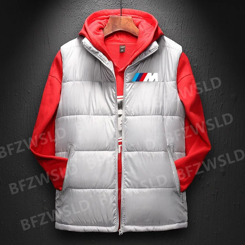 

2021 Mens Jacket for bmw Sleeveless Vest Winter Male Cotton-Padded Vest Coats Men Thick Warm Waistcoats Clothing dc