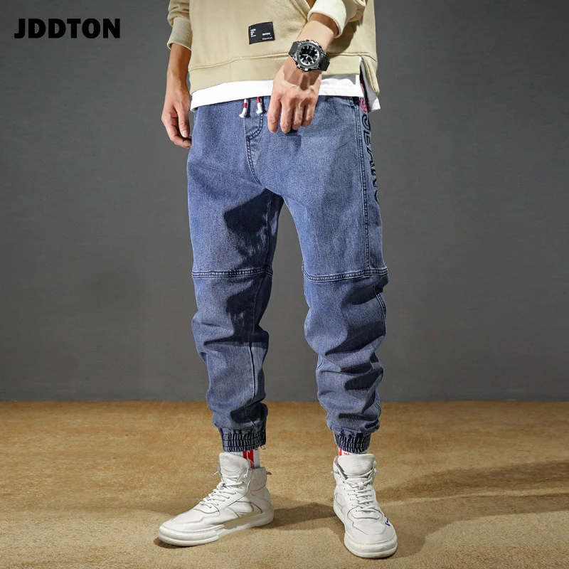JDDTON мужские свободные джинсовые брюки японские тренировочные полной длины