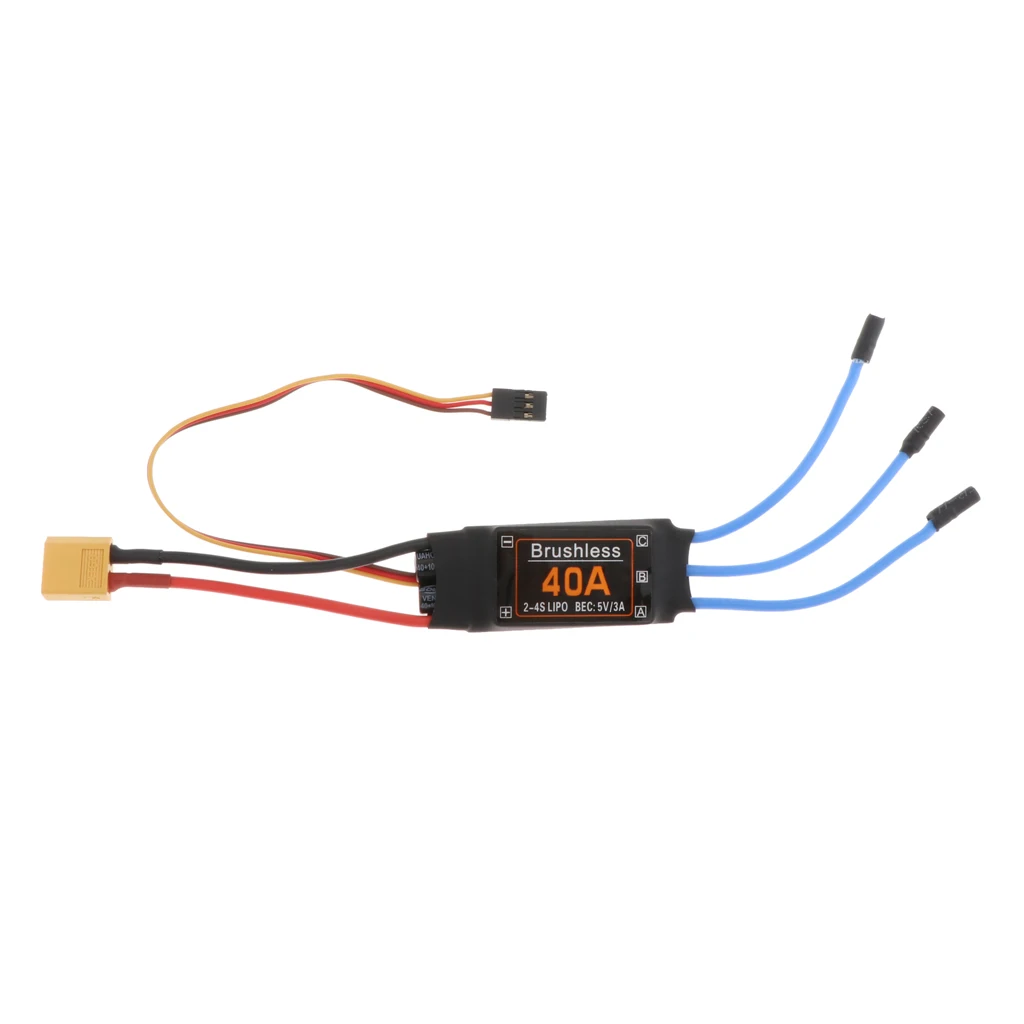 40A бесщеточный мотор ESC XT60 прочный RC Самолеты игрушки аксессуары | Игрушки и хобби
