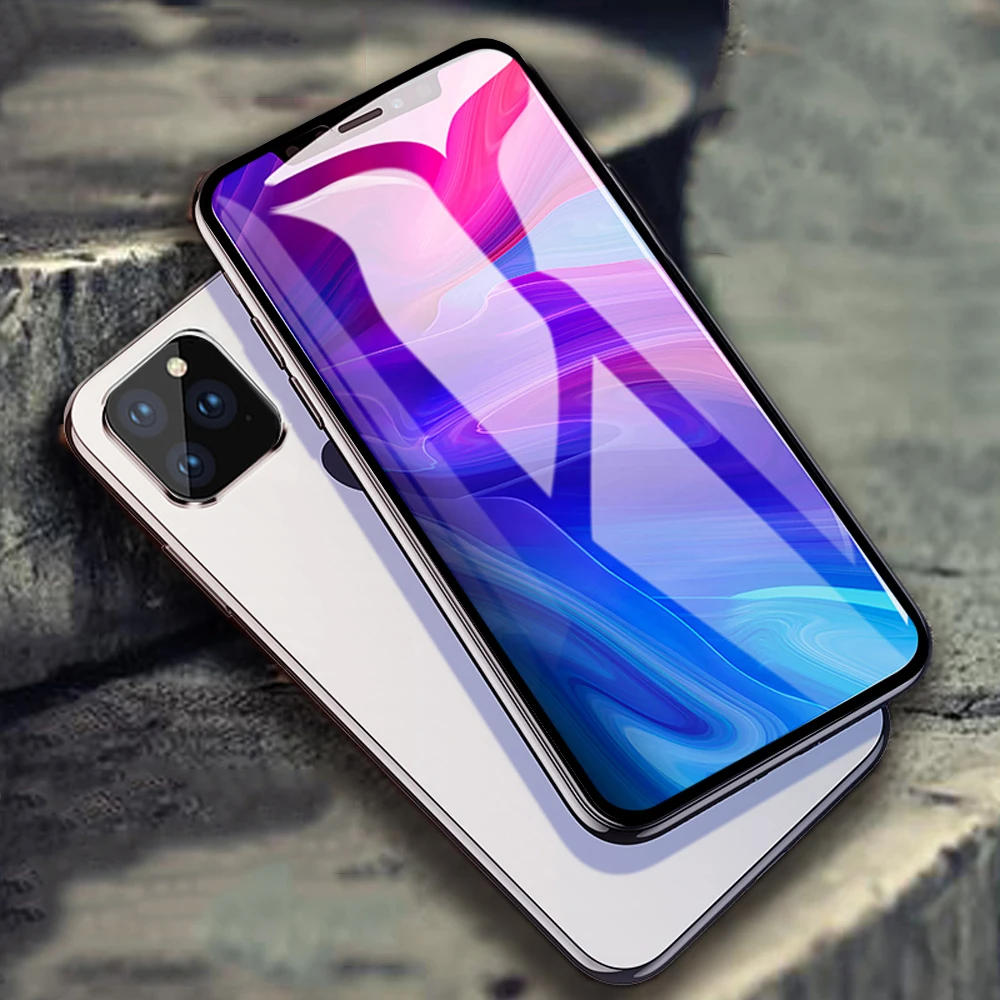 Защитное стекло для iPhone 11 Pro Max iph 11Pro закаленное ip ProMax полное покрытие черный |