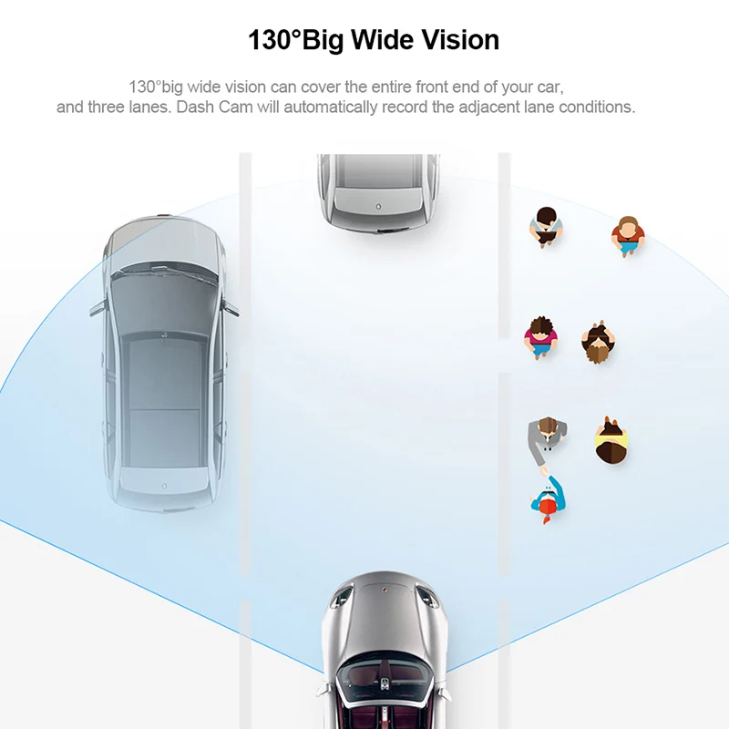 70mai Dash Cam Smart car dvr камера Wifi 1080P HD приложение ночного видения и Голосовое управление g-сенсор 130FOV Автомобильная камера видео рекордер