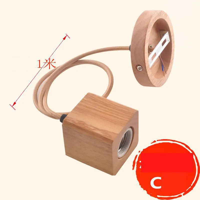 Деревянный подвесной светильник из цельного дерева современный для гостиной