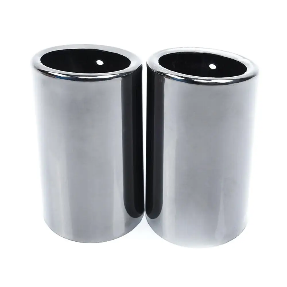 2 шт. черный Титановый Глушитель наконечник выхлопной трубы для BMW E90 E92 325 325i