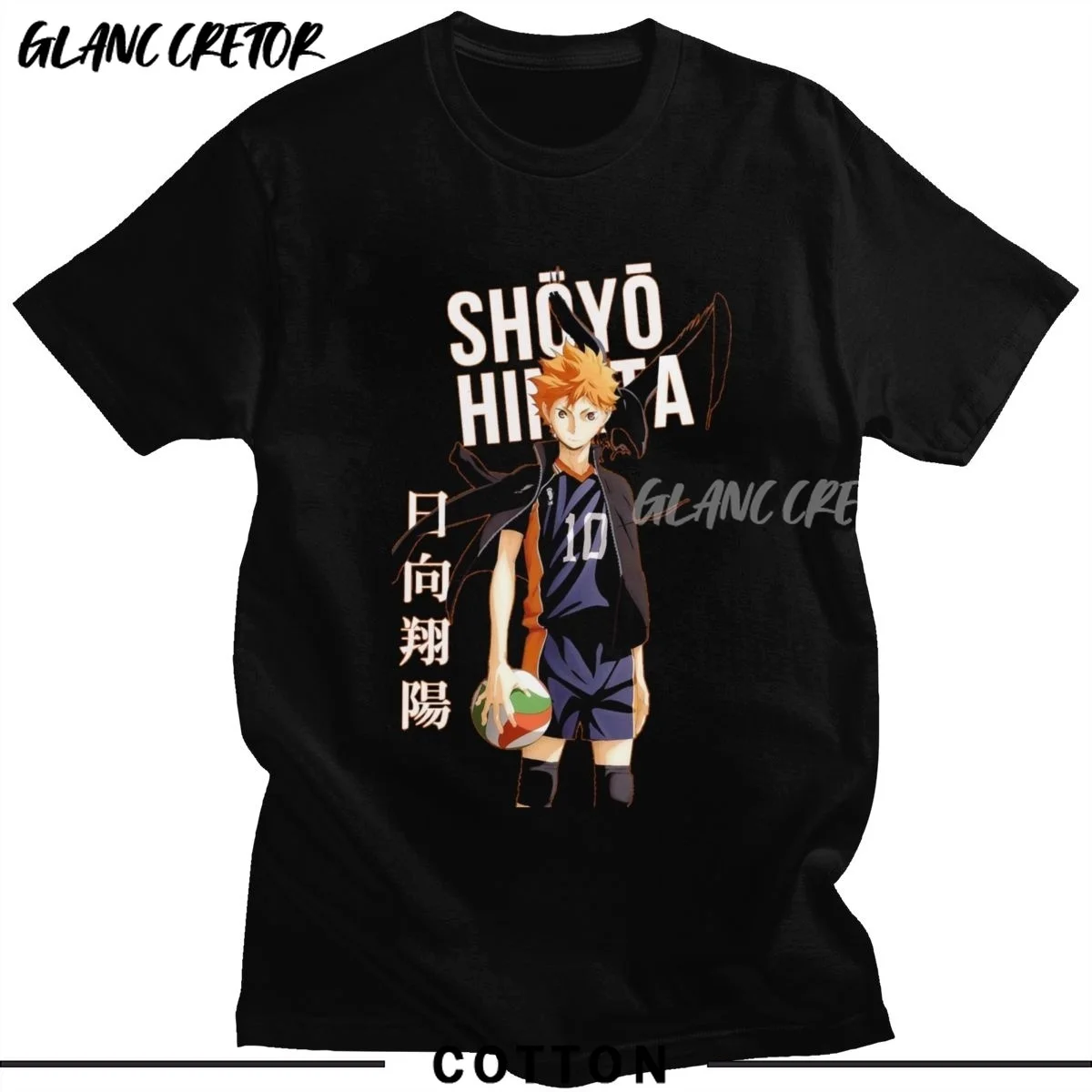 Футболка Karasuno для старшей школы Хината shouyou топ одежда фанатов манги футболка
