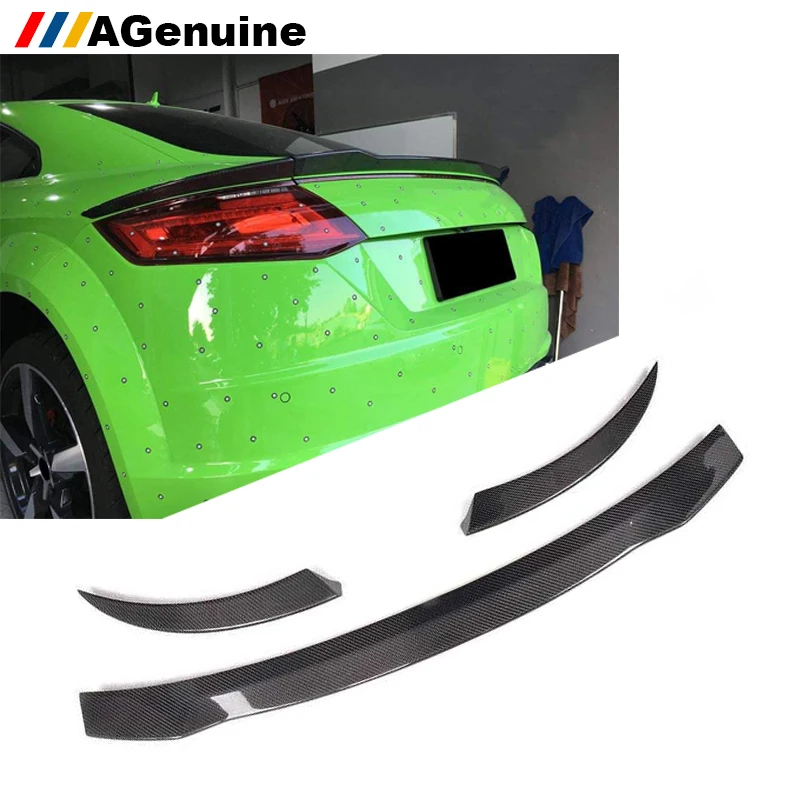 Задний спойлер для багажника из углеродного волокна 3 шт./компл. Автомобильный задний крыла Audi TT TTS 2015