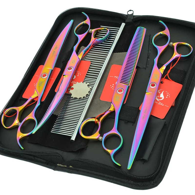 8 0 &quotпрофессиональный комплект для ухода за собакой Мальты ПЭТ прямые изогнутые