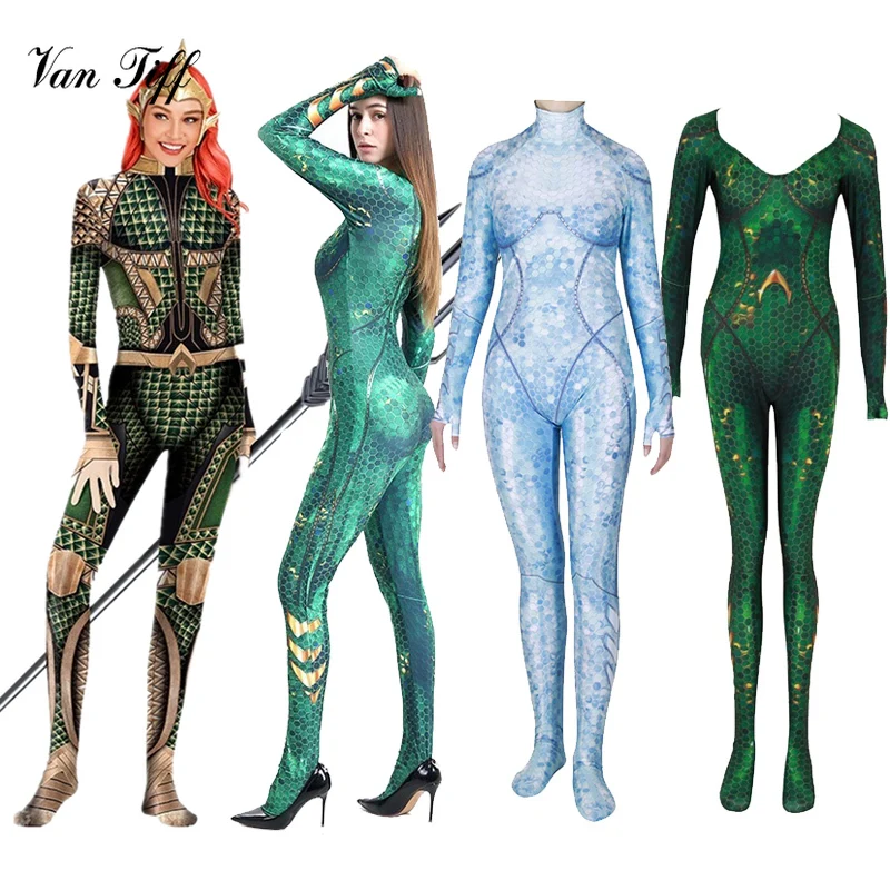 Комбинезон Aquaman Mom Atlantis Zentai комбинезон из спандекса и полиэстера костюм для