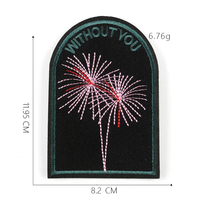 VIPOINT вышивка любовь сердце жесты персик Скорпион патч мультфильм черные заплатки