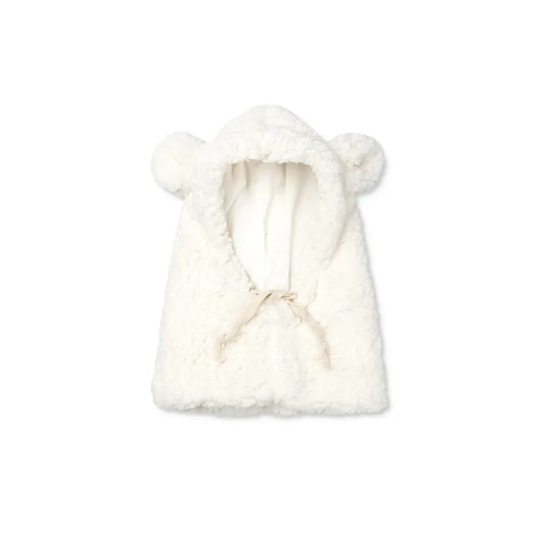 

SL-Children Unisex Casual Durable Plush Thick Warm Bear Ear Decoration Strap Bib Hat
