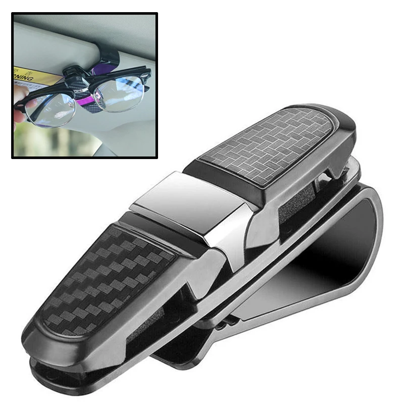 

Car Sunglasses Clip Universal Sun Visor Glasses Holder Auto Interior Glasses Fastener Clip Card Cases Car Interior Accessories