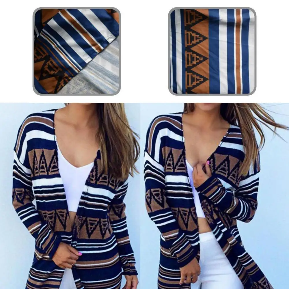 

Skin-friendly Stylish Autumn Women Casual Coat Comfy Long Cardigan Retro for Date