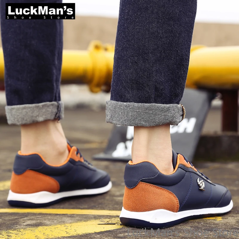 

Men Shoes Spring Autumn Men Flats Lightweight Casual Shoes Men British Style Breathable Lace Up Shoes Zapatillas Hombre