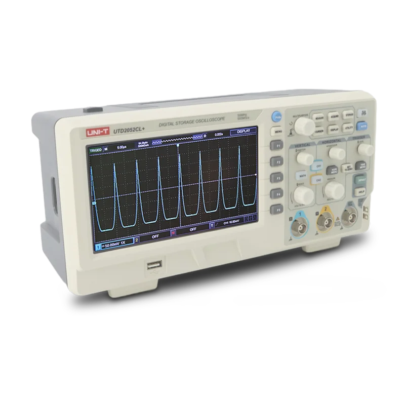UNI-T UTD2052CL +/UTD2102CL + Цифровые осциллографы 2 аналоговых канала 7 дюймов LCD 50 МГц и 100