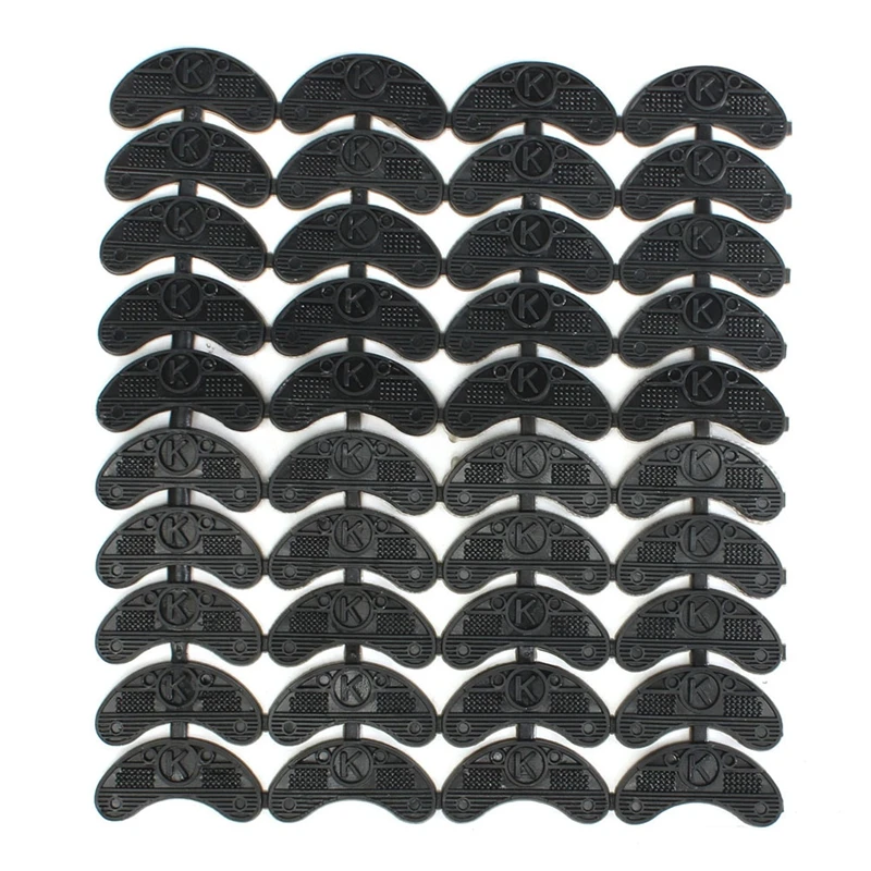 

FGGS-40PCS 20-Pair Rubber Heel Savers Toe Plates Taps DIY Shoe Repair Pads Size:56*24*3.1MM