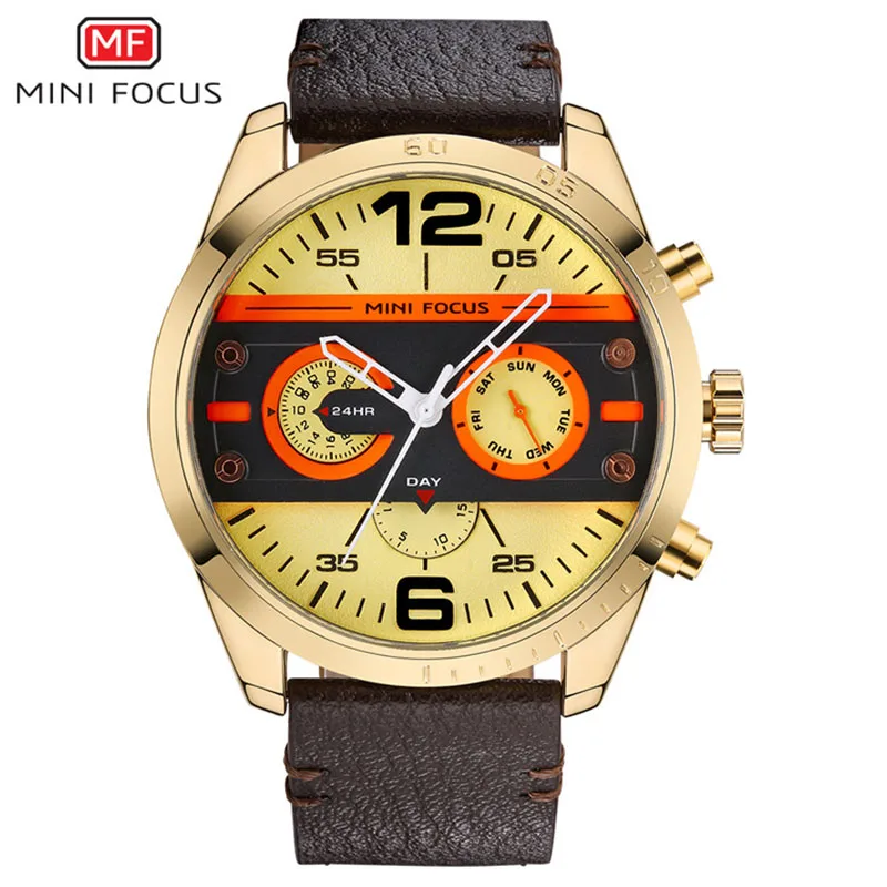 

Focus Watch Japanese Movement Multi-Functional Mechanical Wind, Trend Quartz Watch Waterproof Men's Watch 0068g