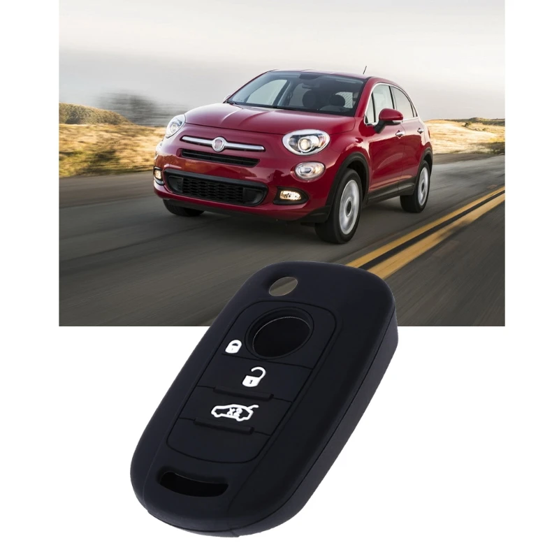 

Силиконовый чехол для ключей от машины чехол для Fiat 500X Toro Tipo Egea 3 кнопочный неоновый