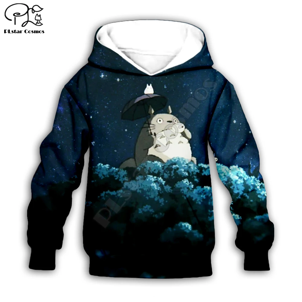 

Totoro anime 3d printed Hoodies Children zipper Pullover Cartoon Sweatshirt Tracksuit Hooded/pants/family t shirt style-3