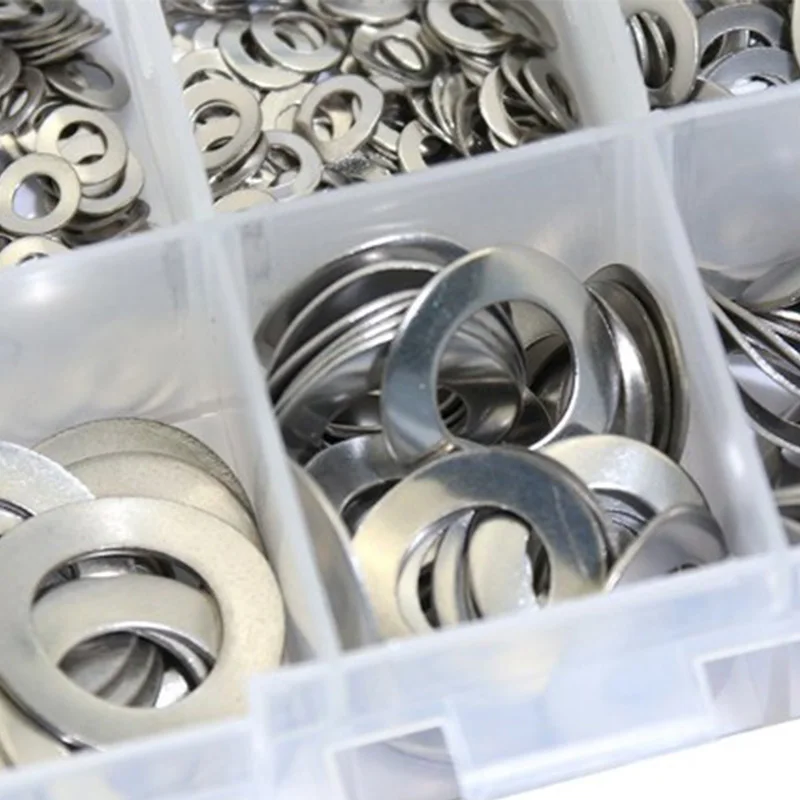 

295 Pcs 304 Stainless Steel Spring 2 Wave Washer Gasket Assortment Kit (M3 M4 M5 M6 M8 M10 M12)