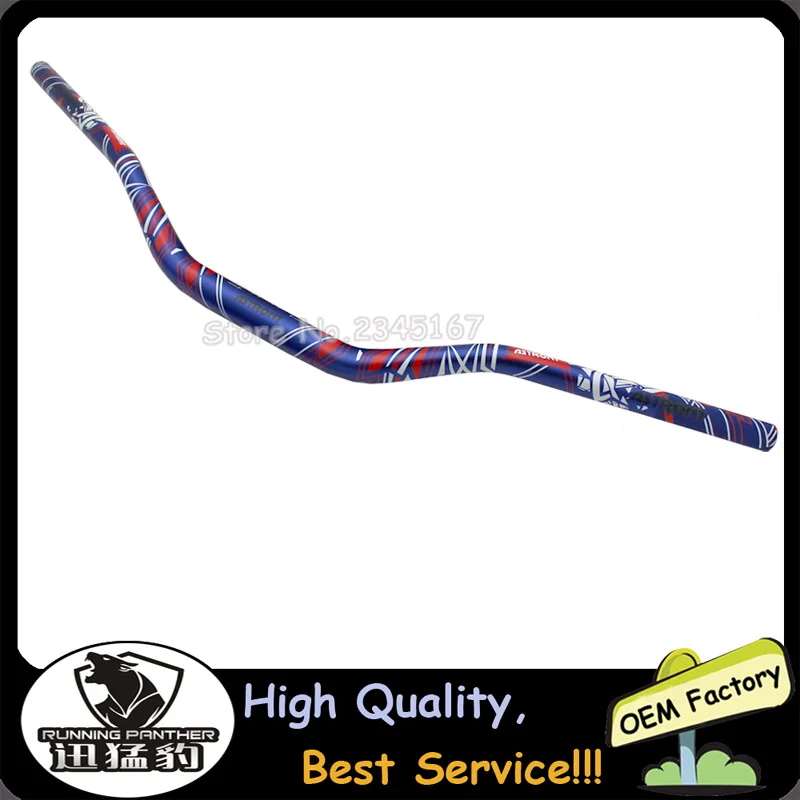 28 мм 1 1/8 ''печатная текстура 80 см Руль+ ручки+ барная стойка для Honda CRF250 CRF450 Байк внедорожный мотоцикл - Цвет: handlebar only