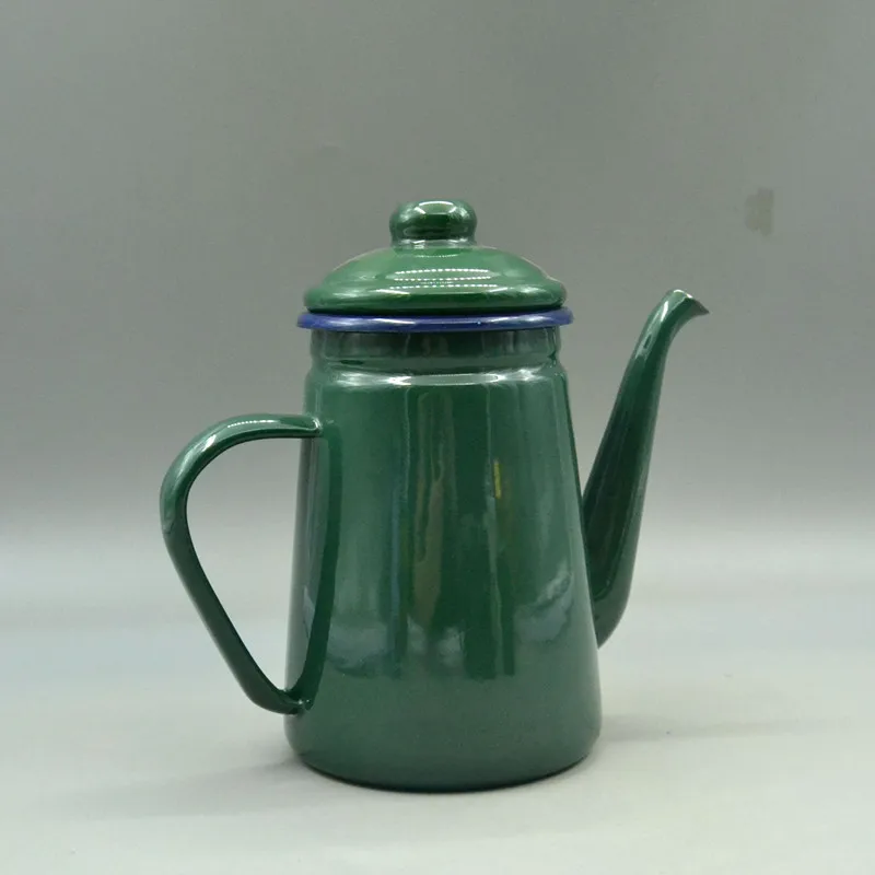 Эмалированный кофейник эмалированный горшок для воды вина. В скандинавском
