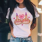 Женская футболка с коротким рукавом и круглым вырезом, в стиле ретро