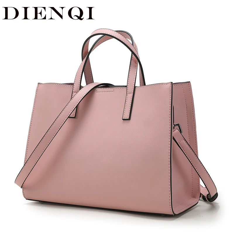

DIENQI Luxury Saffiano Genuine Leather Shoulder Bags Women Handbags New Arrivals 2020 Famous Brand Ladies Big Crossbody Bag Hand