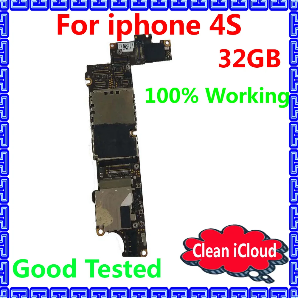 100% оригинальная материнская плата с системой IOS для iphone 4S 32 ГБ полностью