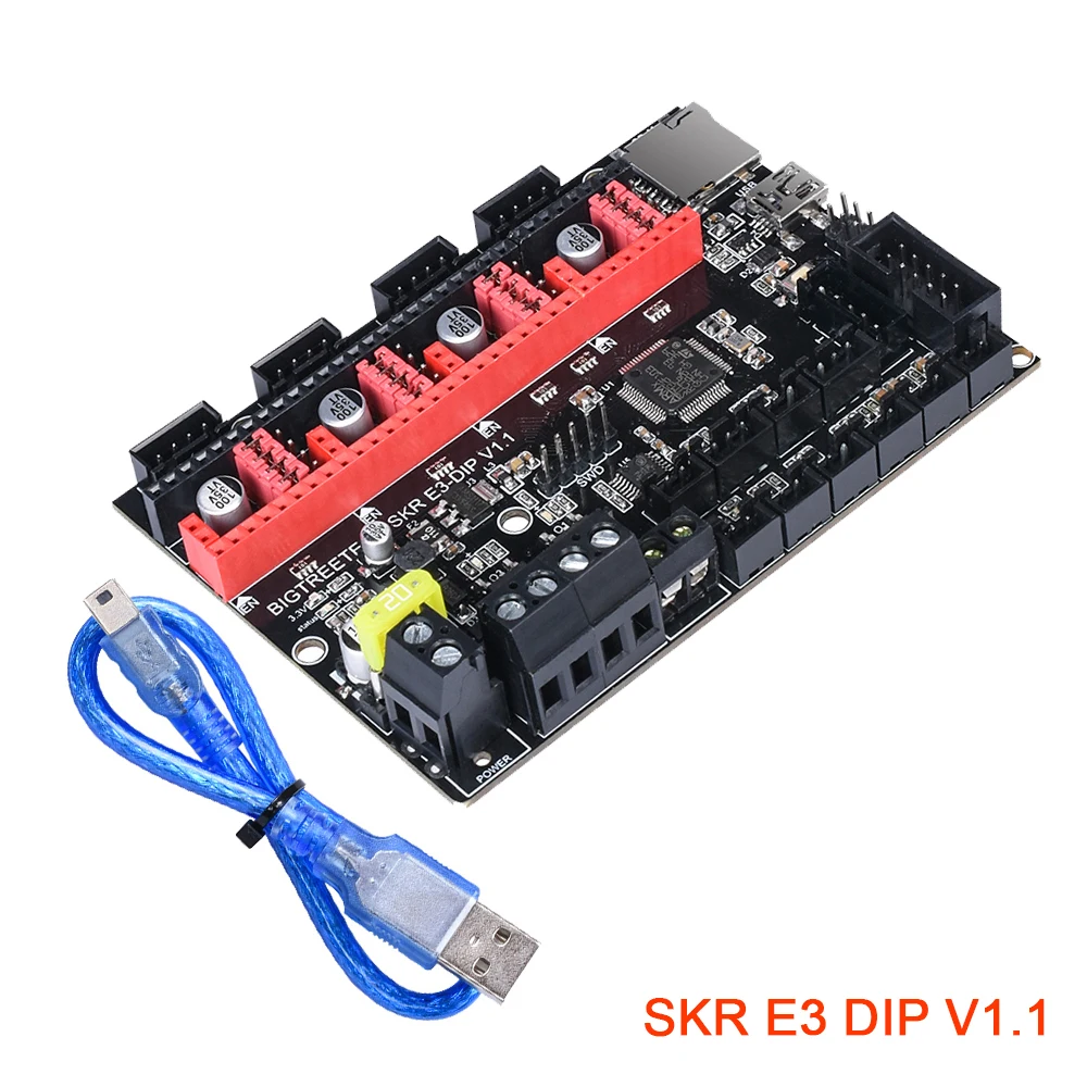 32 битная материнская плата BIGTREETECH SKR E3 DIP V1.1 с поддержкой TMC2208 UART TMC2130 SPI для платы 3D