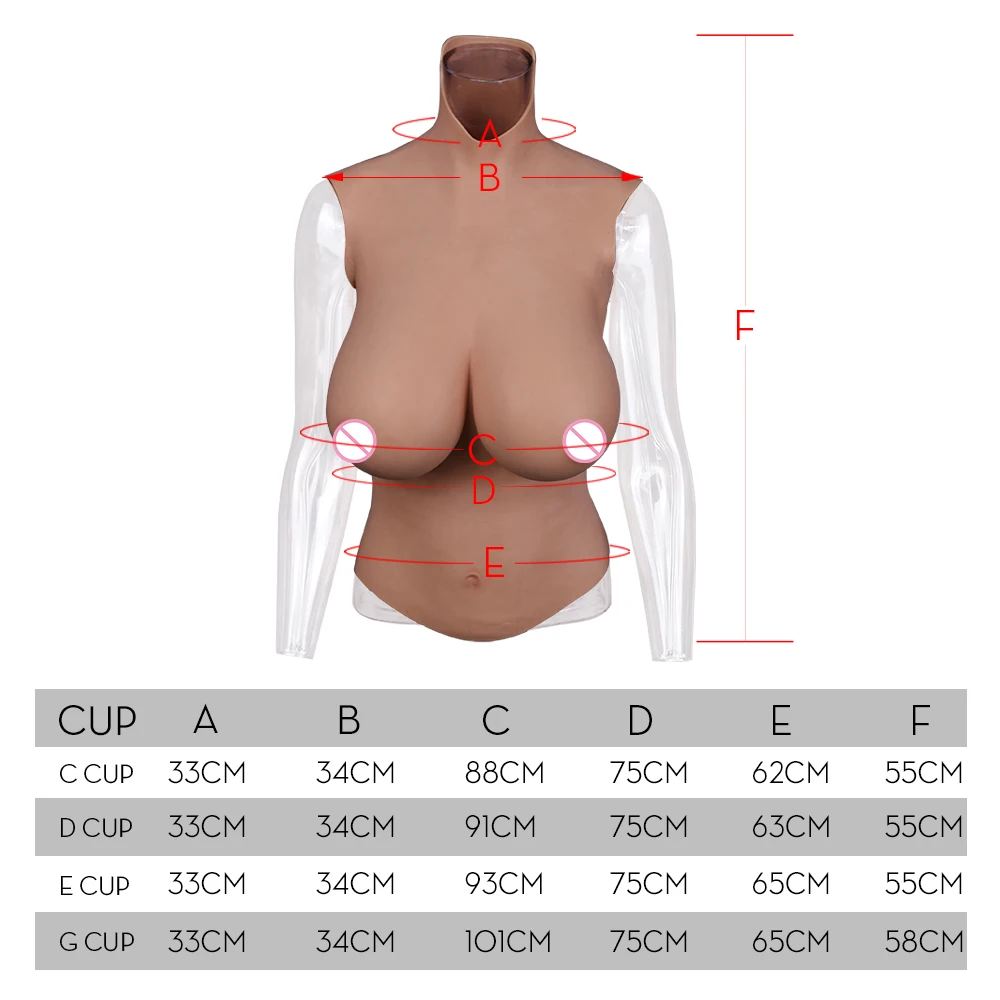 Трансвестит жидкий силикон поддельные грудь верхняя часть тела силиконовая не